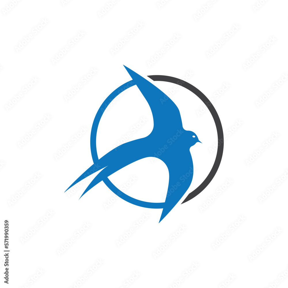 Fototapeta premium Bird logo vector template illustration icon