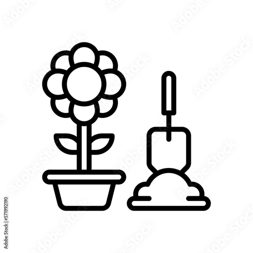 plant icon for your website design, logo, app, UI. 