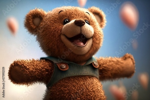 Brown teddy bear. © Alex