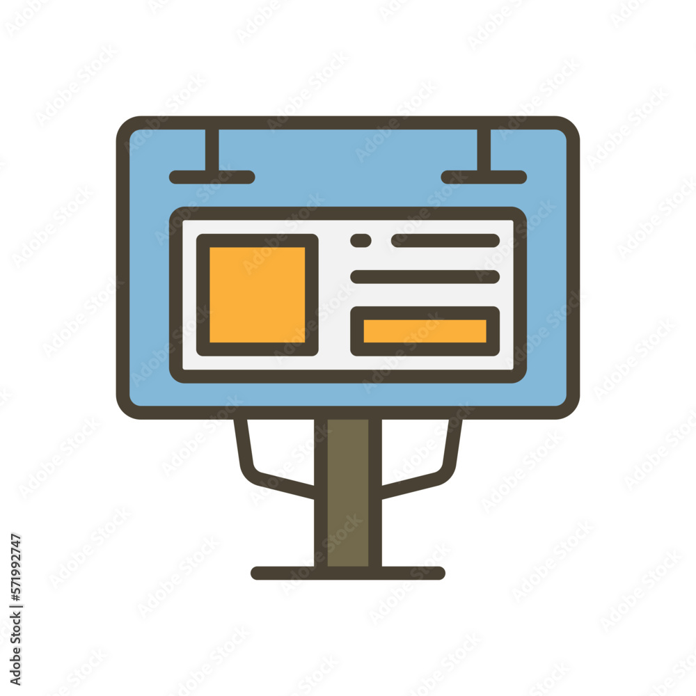 billboard icon for your website design, logo, app, UI. billboard icon for your website design, logo, app, UI.