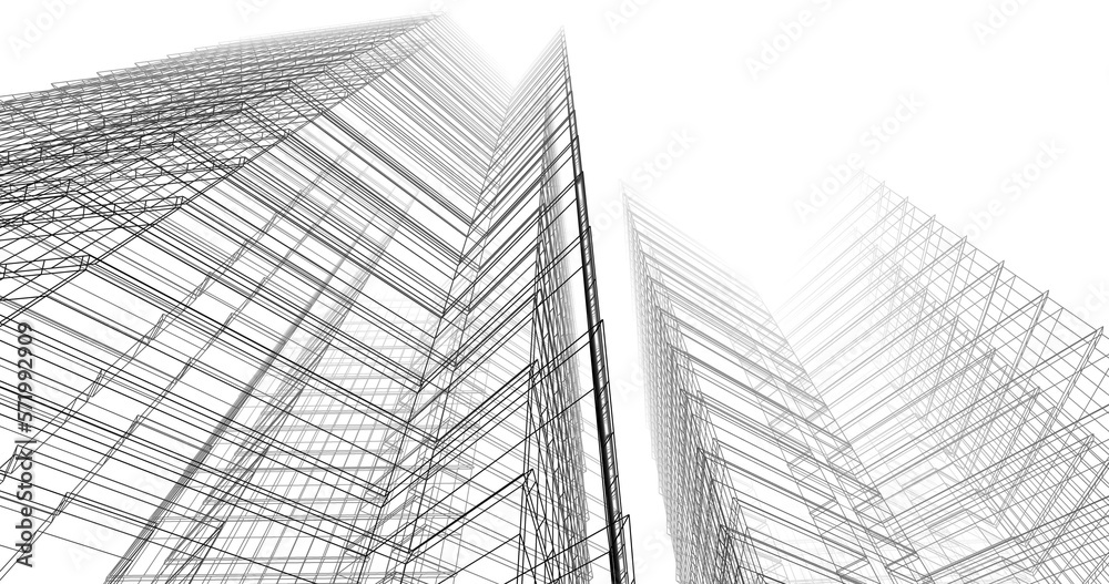 abstract architecture 3d rendering 3d illustration abstract architecture 3d rendering 3d illustration