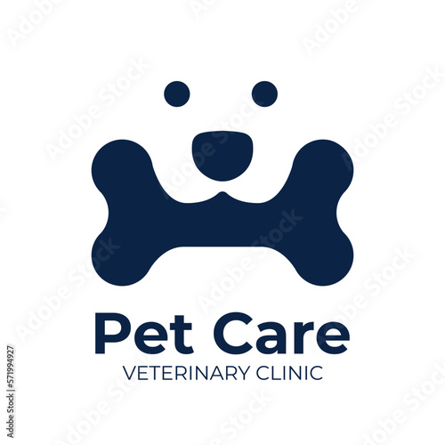 Vector logo of a pet store, veterinary clinic