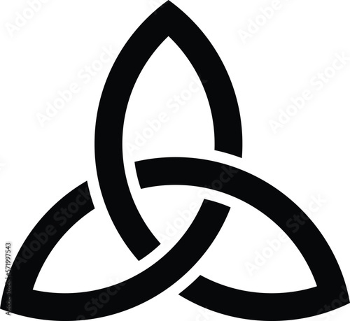 Celtic knot icon, Saint patrick's day related vector illustration