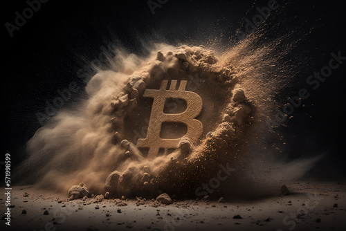 Bitcoin made of dust Generative AI