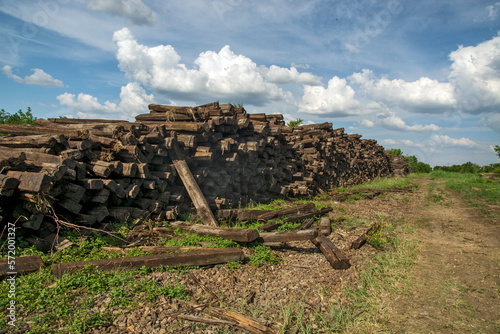 Old railway sleepers