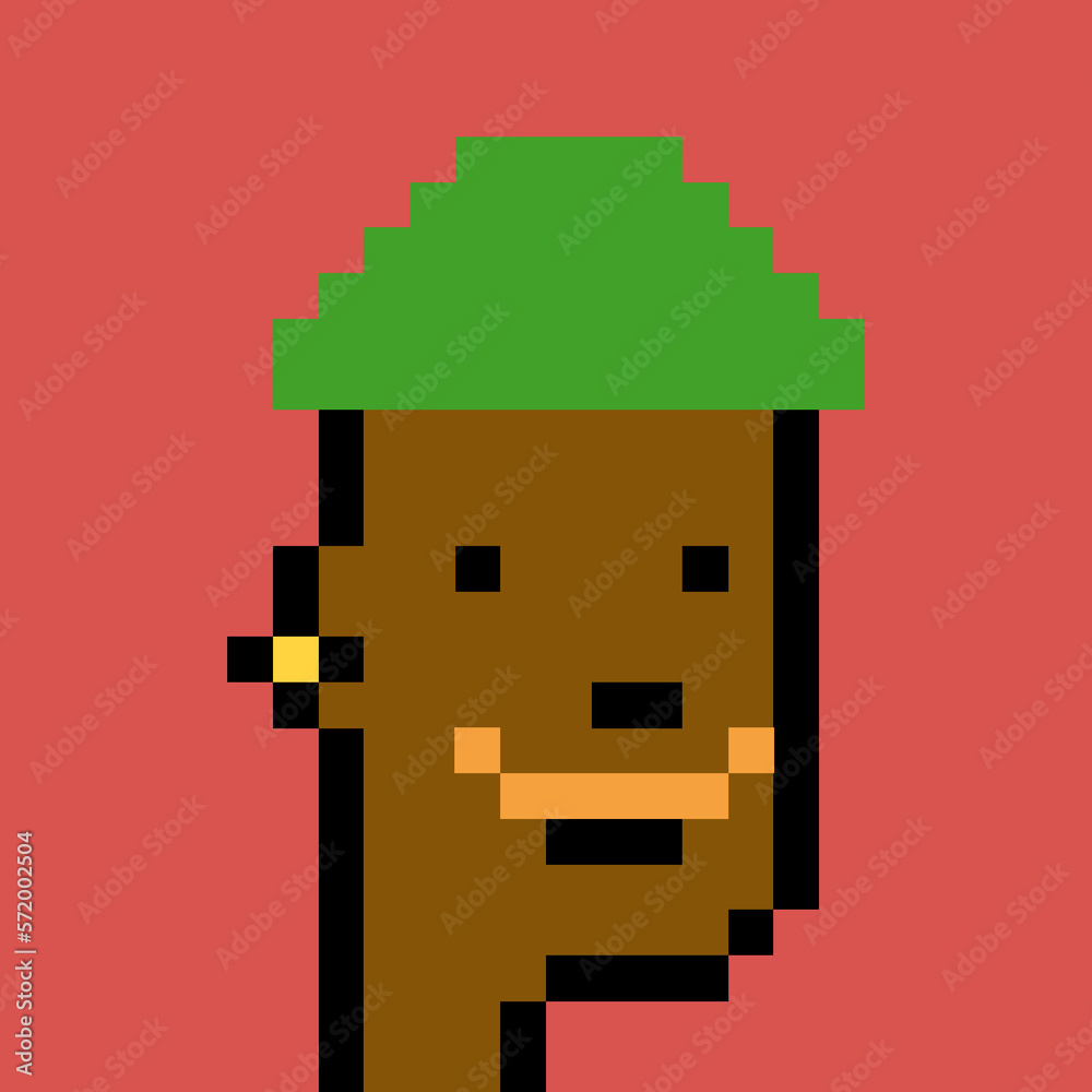 Retro Pixelated Man with generative AI Retro Pixelated Man with generative AI