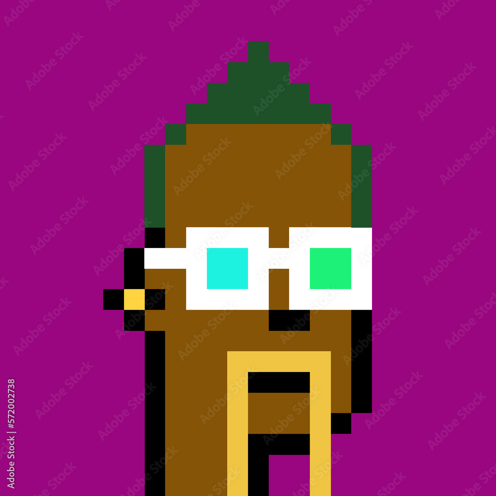 Retro Pixelated Man with generative AI Retro Pixelated Man with generative AI