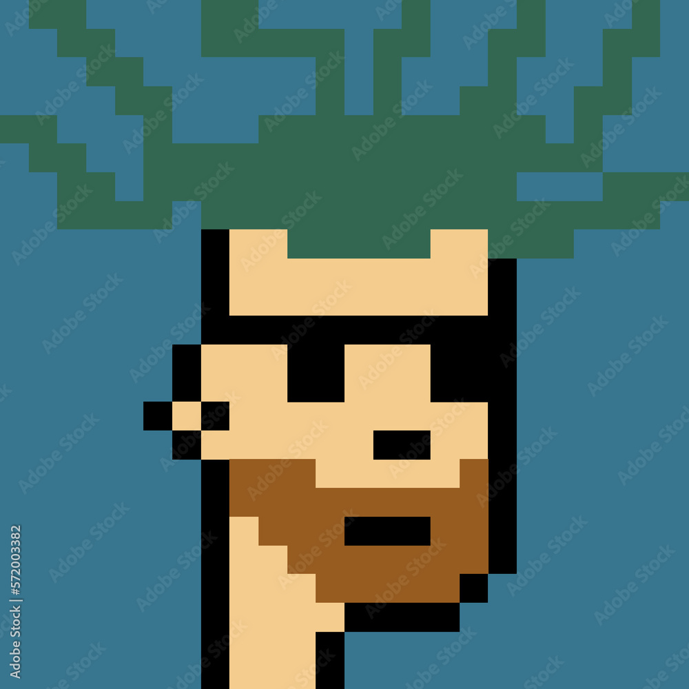 Pixel Art Style Male Avatar with generative AI Pixel Art Style Male Avatar with generative AI