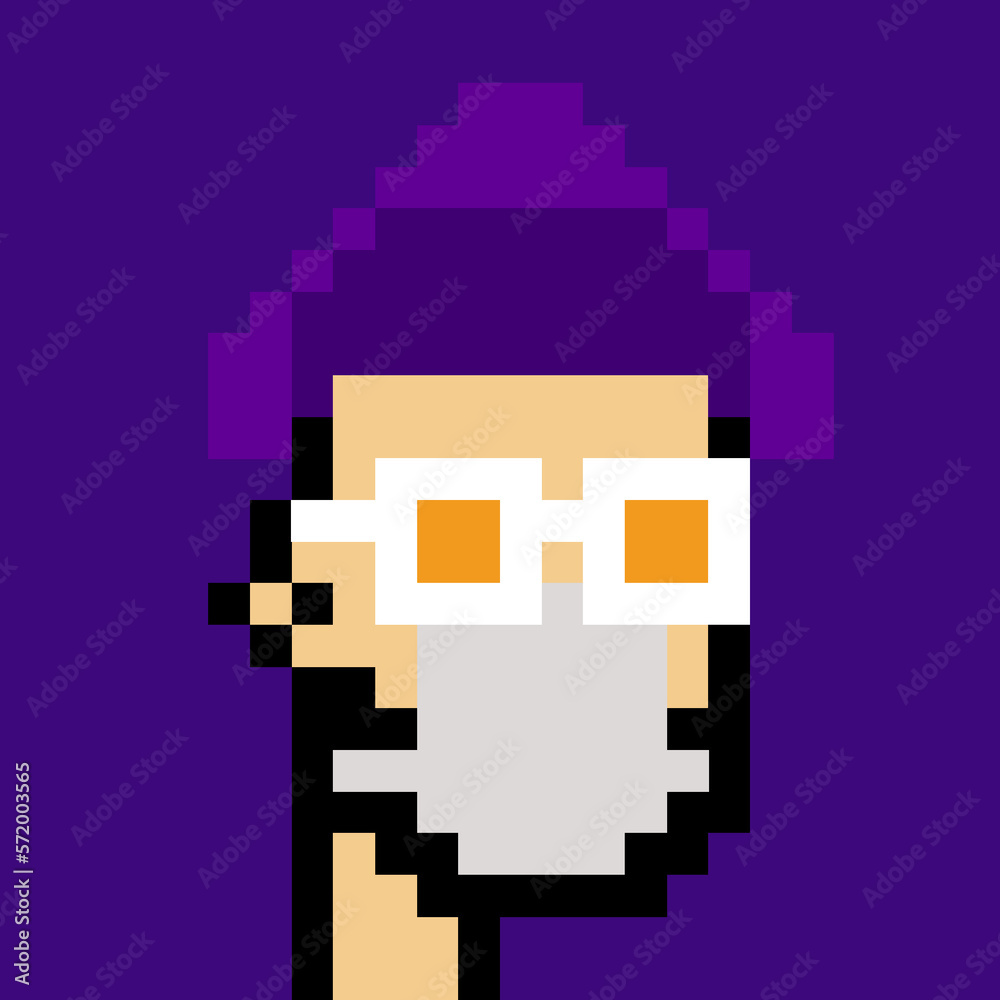 Male Avatar in Pixel Art with generative AI Male Avatar in Pixel Art with generative AI