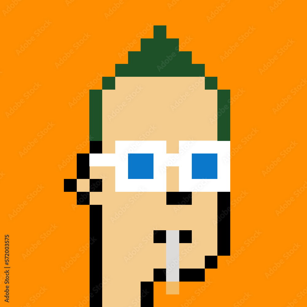 Male Avatar in Pixel Art with generative AI Male Avatar in Pixel Art with generative AI