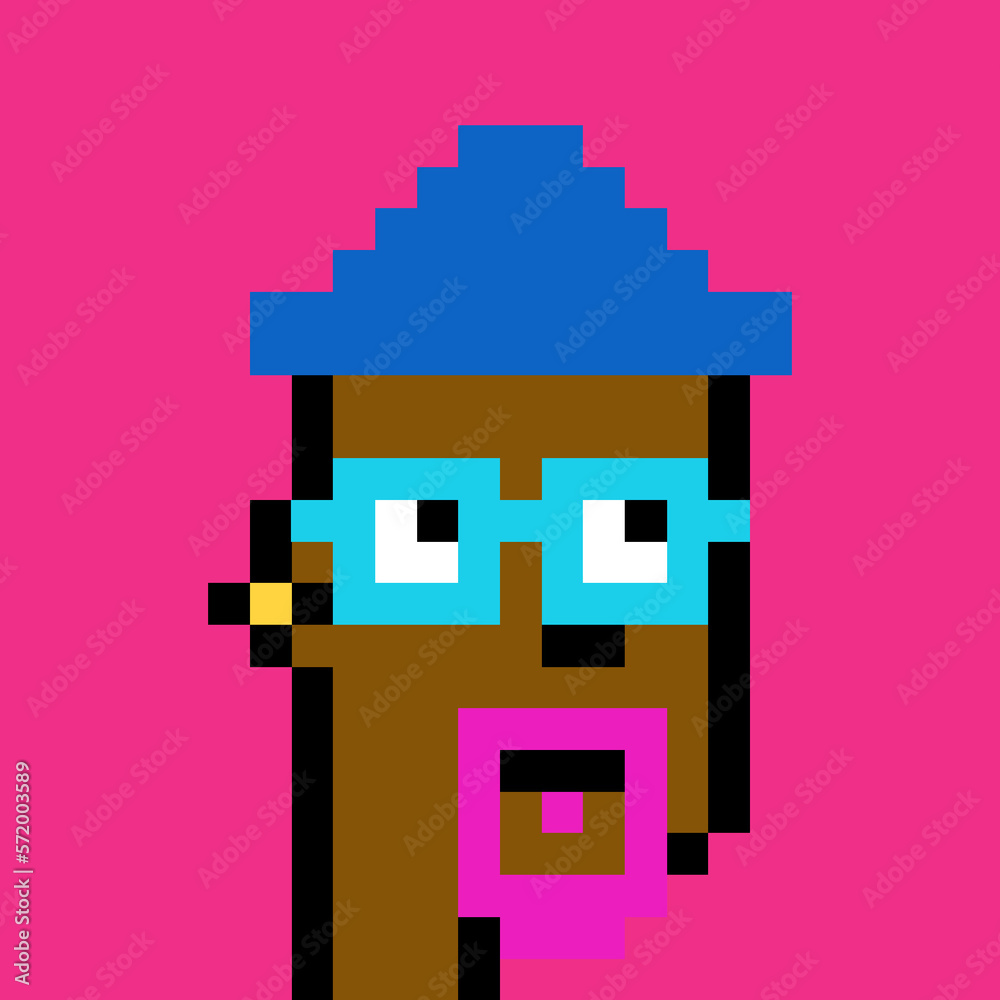 Male Avatar in Pixel Art with generative AI Male Avatar in Pixel Art with generative AI