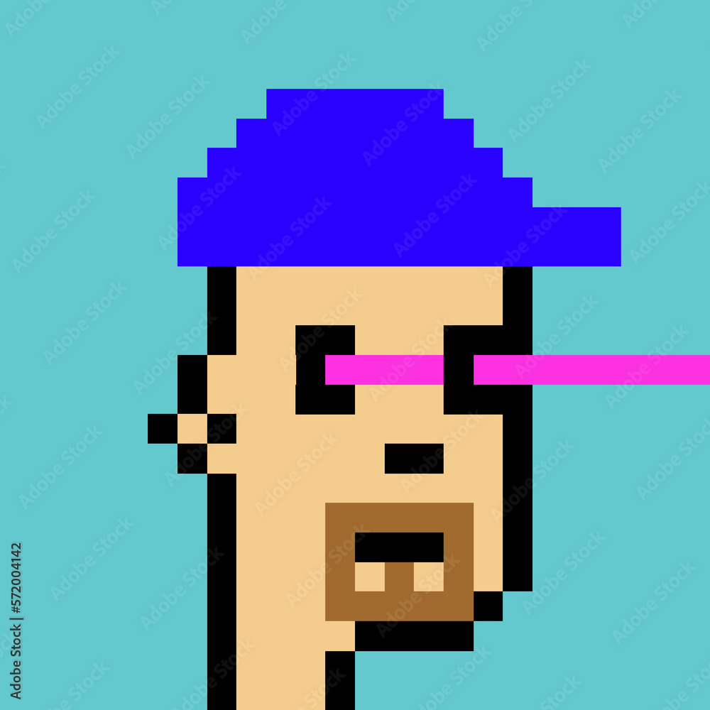 Pixelated Male Character with generative AI