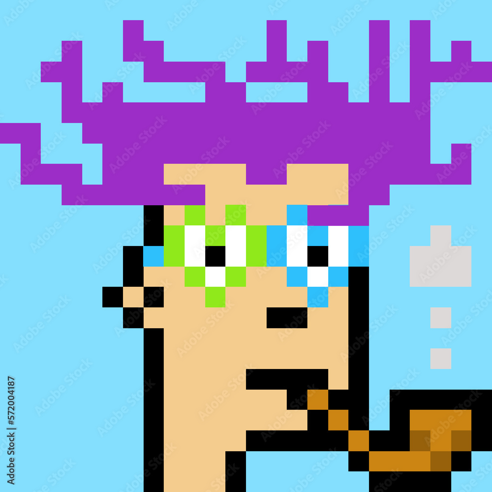 Pixelated Male Character with generative AI Pixelated Male Character with generative AI