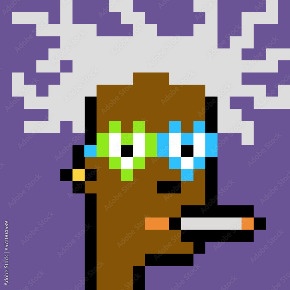 Male character in pixel art style with generative AI Male character in pixel art style with generative AI
