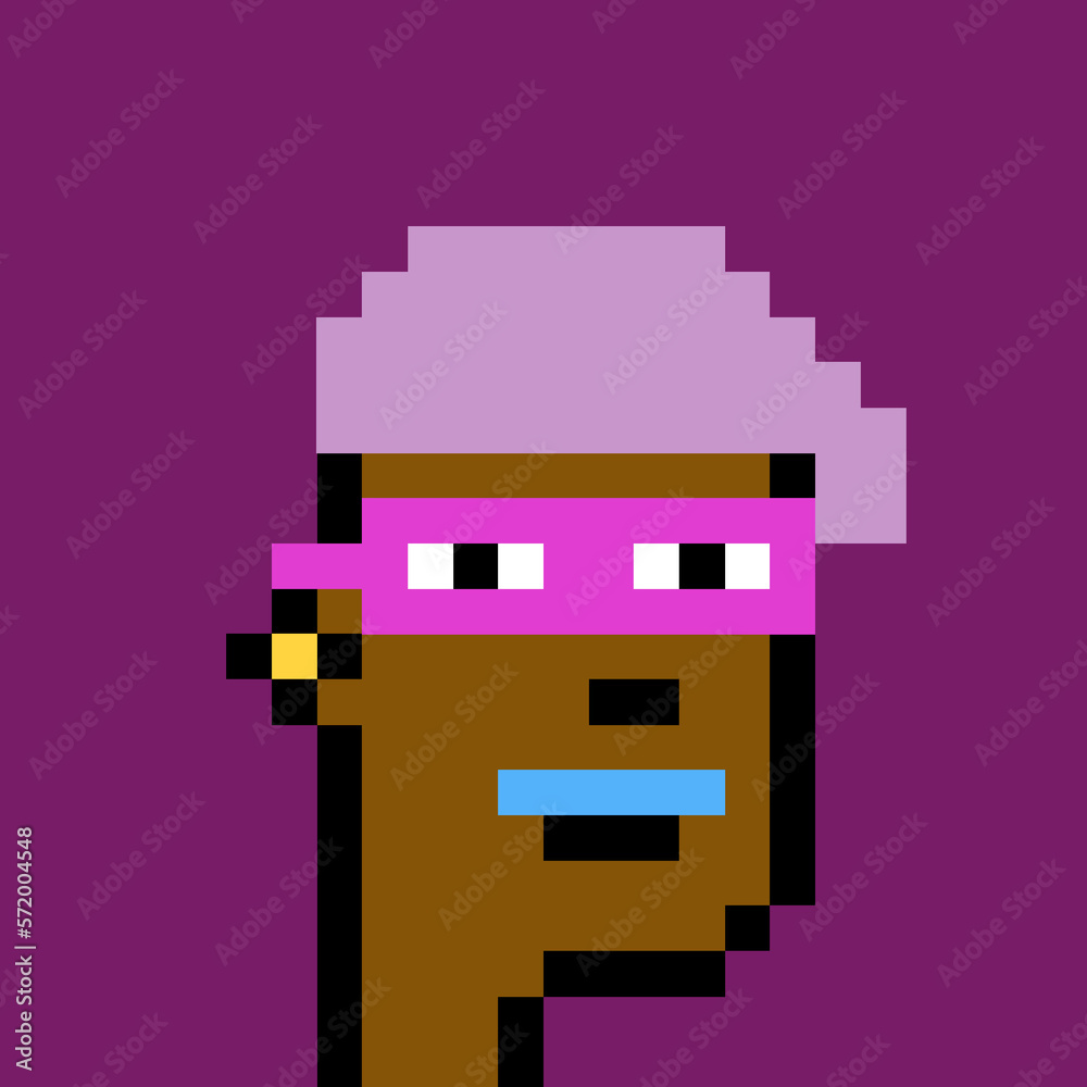 Male character in pixel art style with generative AI Male character in pixel art style with generative AI