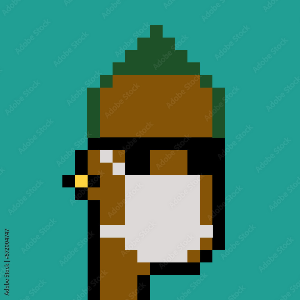 Cartoonish Pixelated Man with generative AI Cartoonish Pixelated Man with generative AI