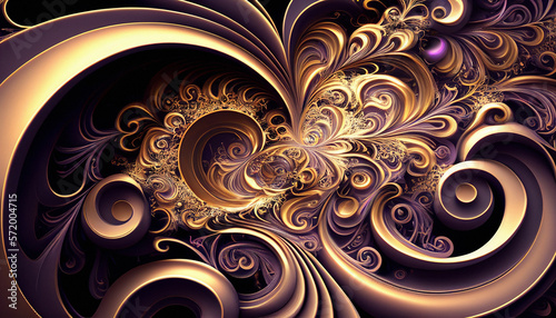 Swirling Abstract Pattern - Generative Ai
