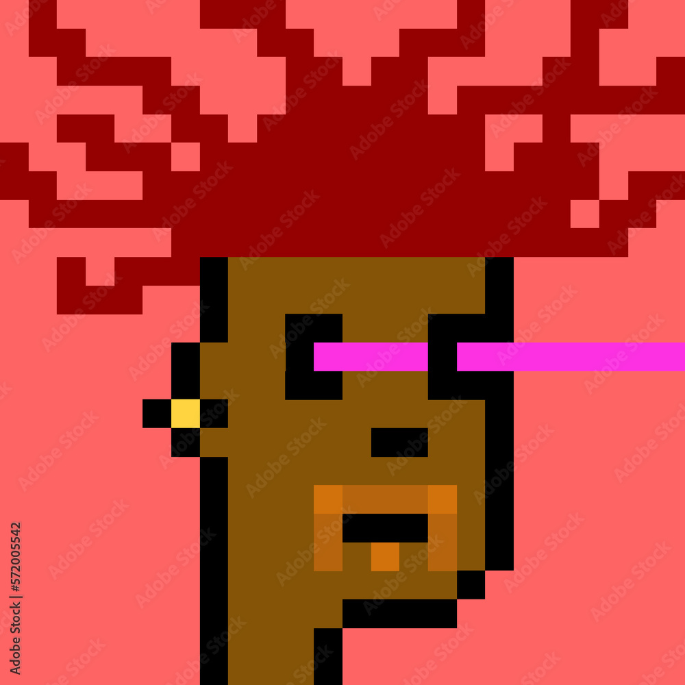 Obraz premium Pixel Art man with generative AI