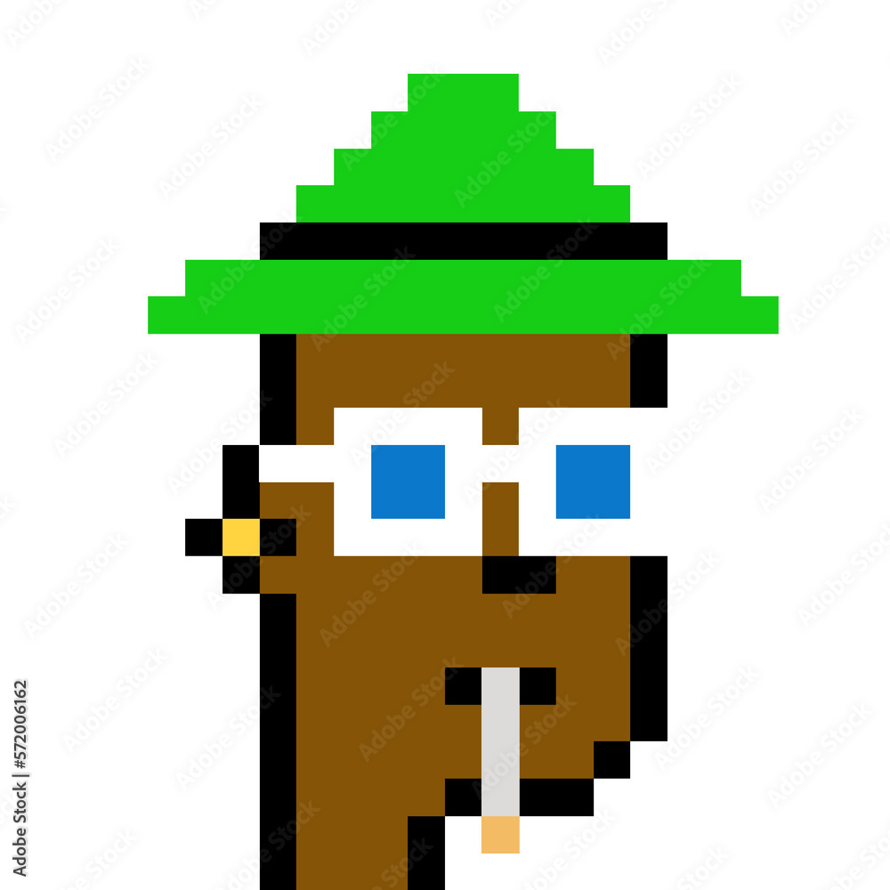 Male Avatar in Pixel Art with generative AI Male Avatar in Pixel Art with generative AI