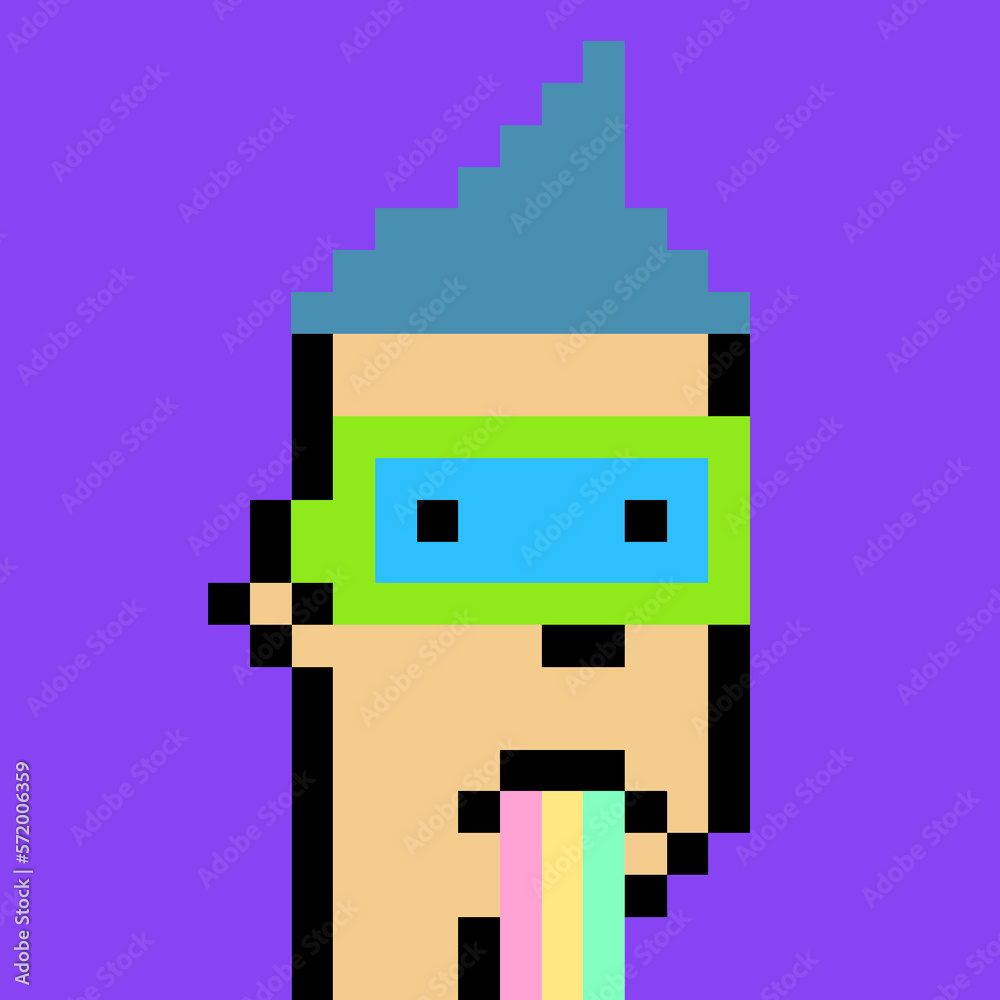 Male Avatar in Pixel Art with generative AI