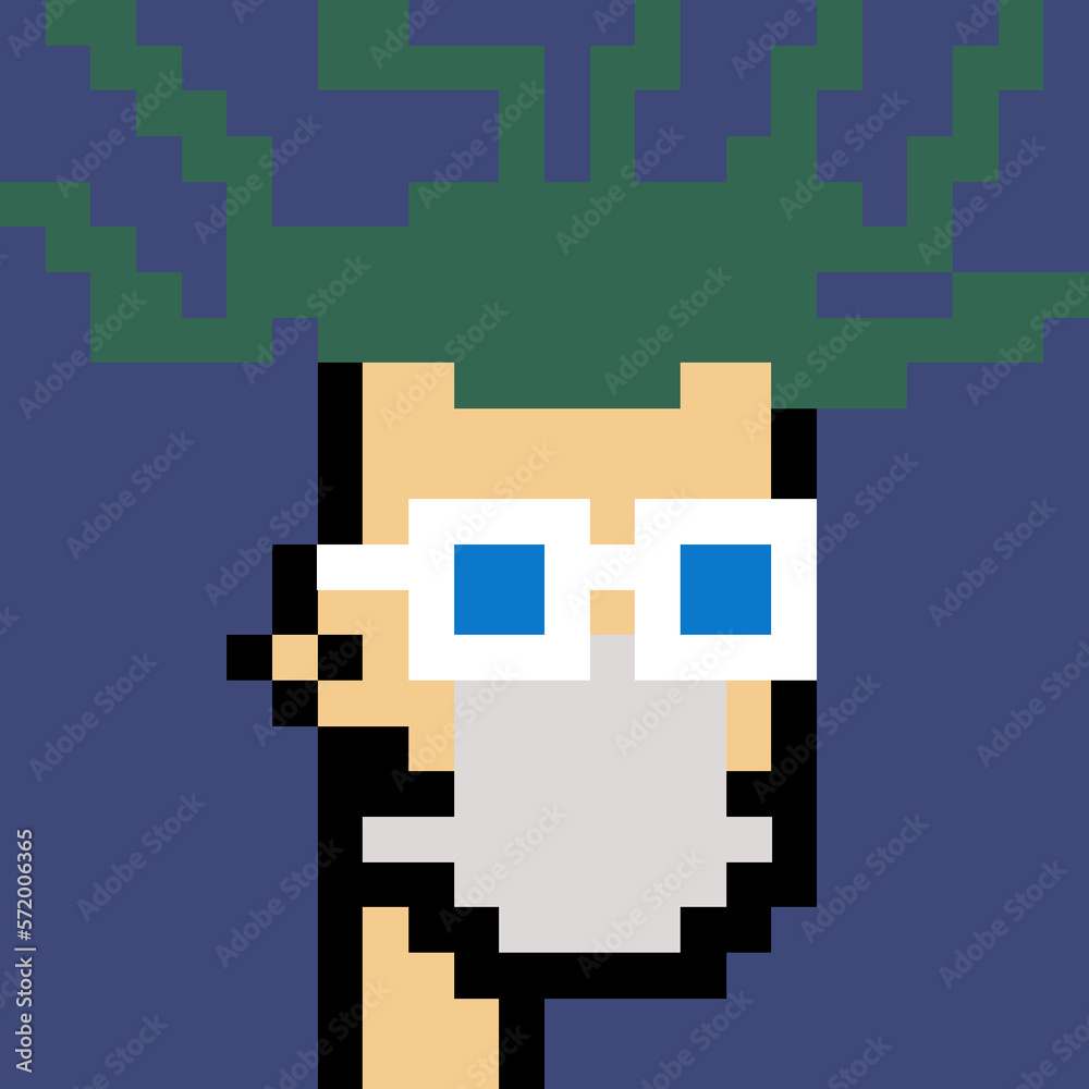 Male Avatar in Pixel Art with generative AI Male Avatar in Pixel Art with generative AI