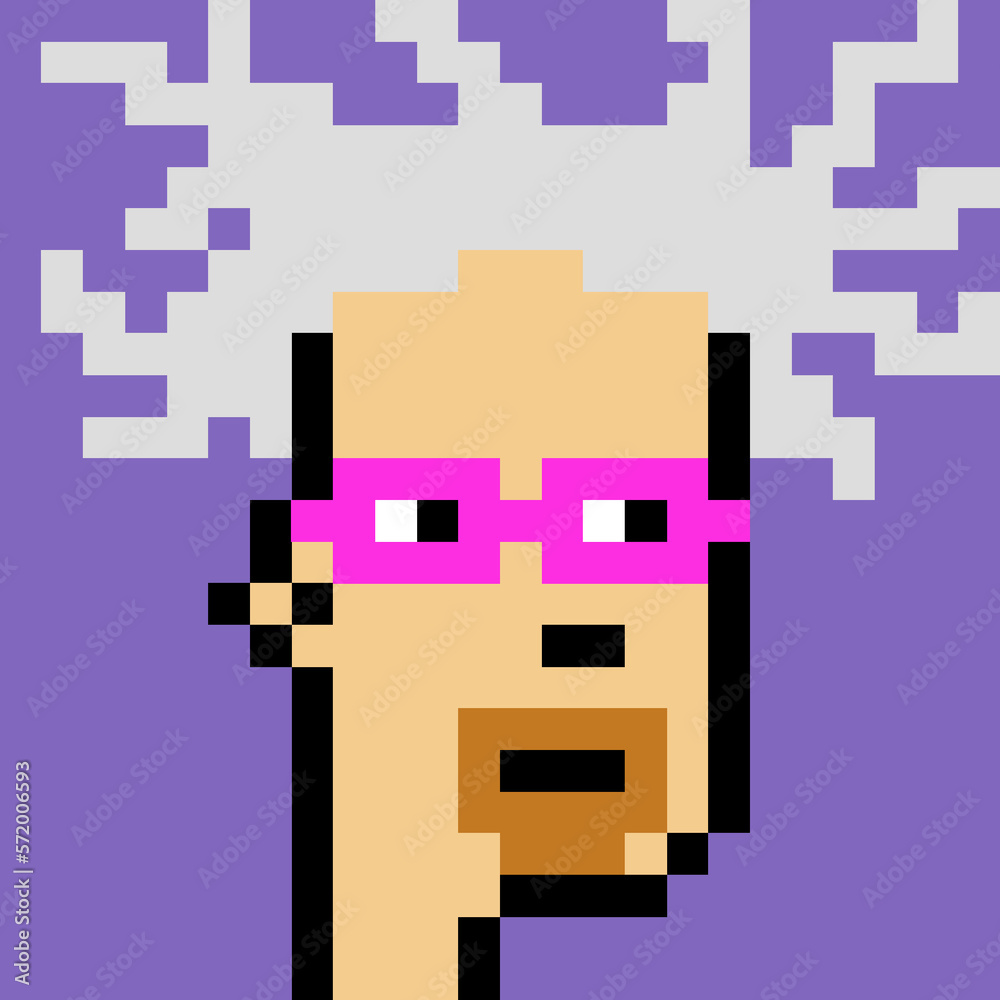 Illustration of avatar man with generative AI