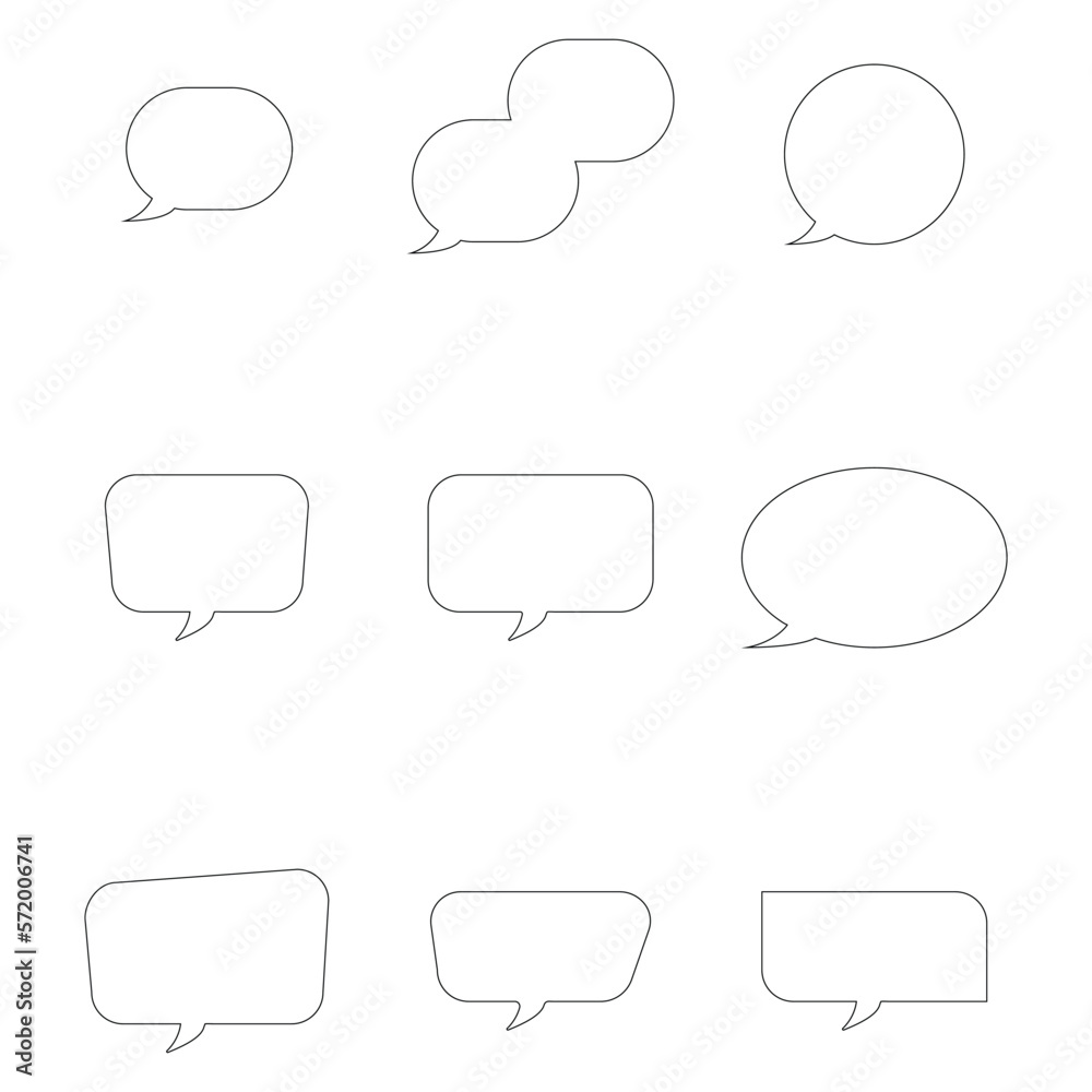 Set of speech bubbles Set of speech bubbles