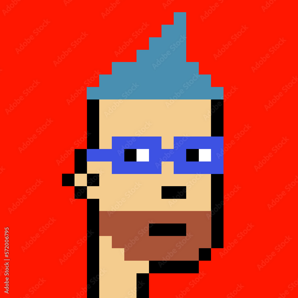 Pixelated Male Character with generative AI Pixelated Male Character with generative AI