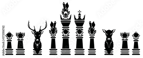 Deer Chess Set