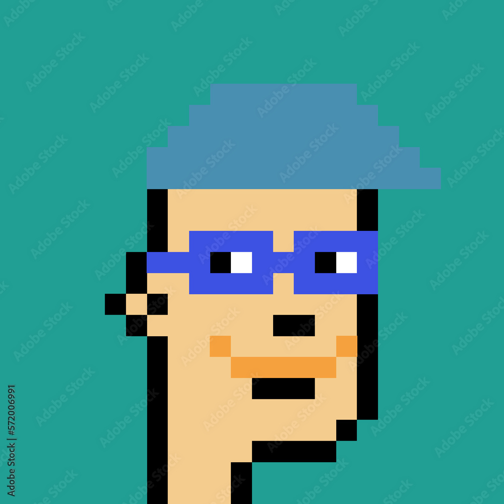 Pixelated Male Character with generative AI Pixelated Male Character with generative AI