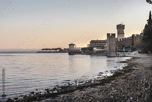 Sirmione Castle overlooking Lake Garda