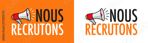 Nous recrutons