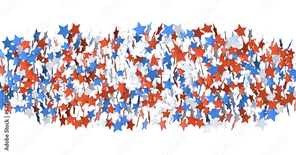 stars confetti on american independence day party stars confetti on american independence day party