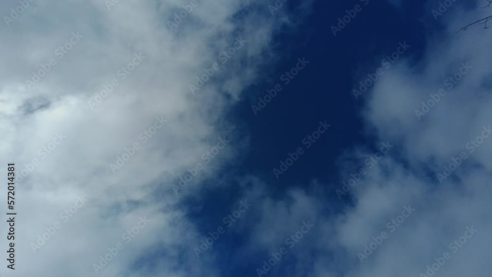 Time lapse of clouds in the sky looking up in spring in california Time lapse of clouds in the sky looking up in spring in california