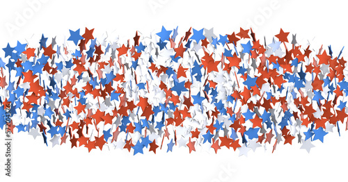 Fototapeta Naklejka Na Ścianę i Meble -  stars confetti on american independence day party