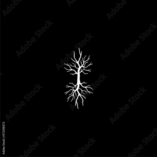 Dead Tree icon isolated on dark background