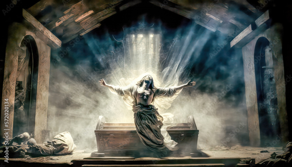ภาพประกอบสต็อก Jesus Auferstehung von den Toten Ostern Abstrakte