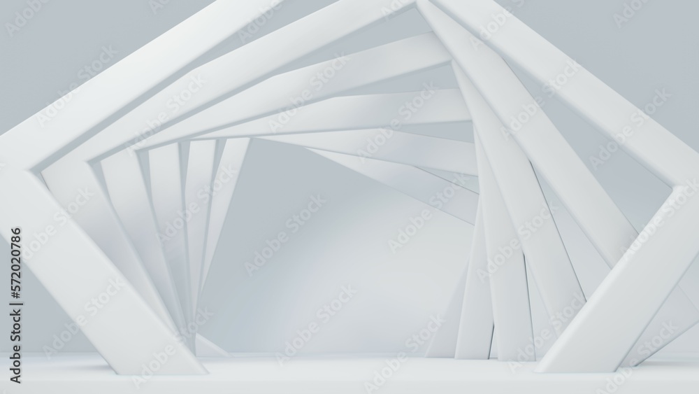 3d render of white corridor 3d render of white corridor