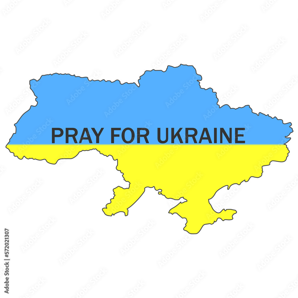 Obraz premium Pray for Ukraine