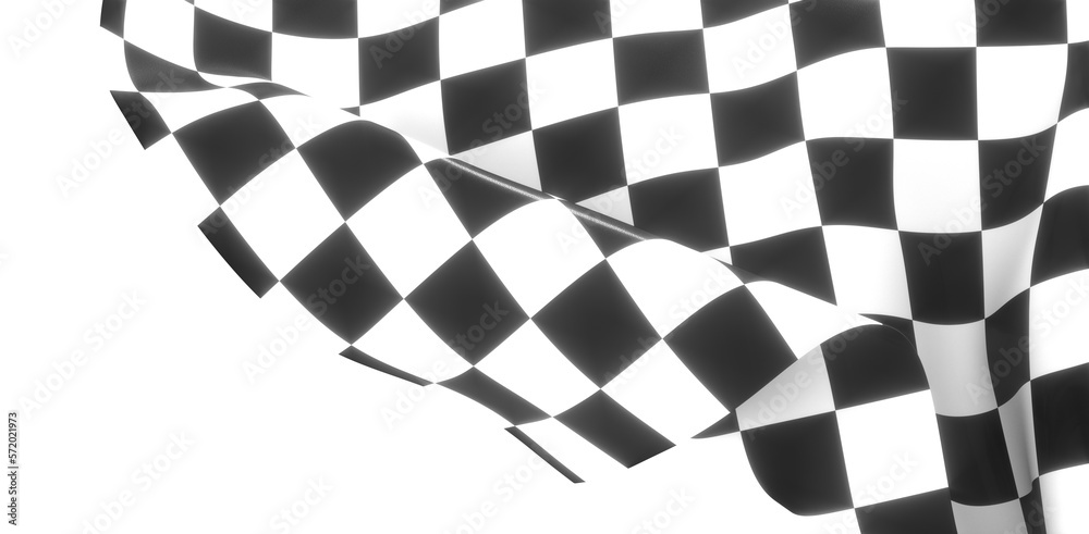 Obraz premium finish flag digital 3d race