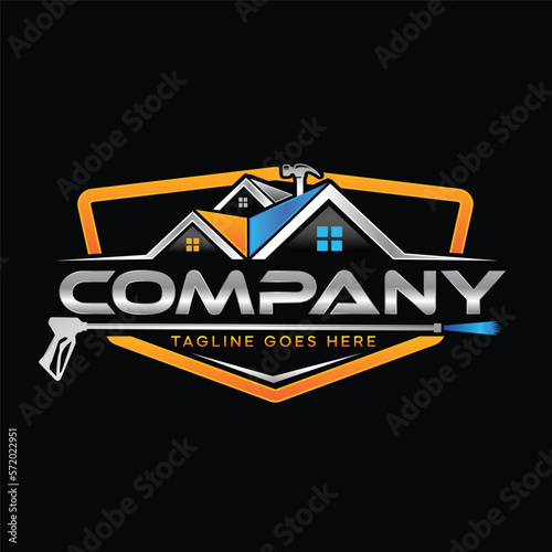 Home House Repair Build Handyman Logo Design