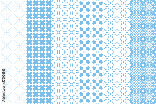 Classic set of pattern design fashion in abstract style. Elegant abstract background. 