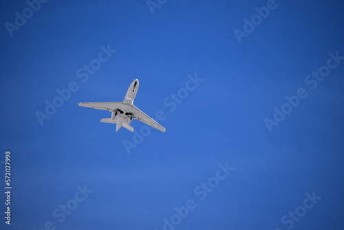 Airplane in the Blue Sky