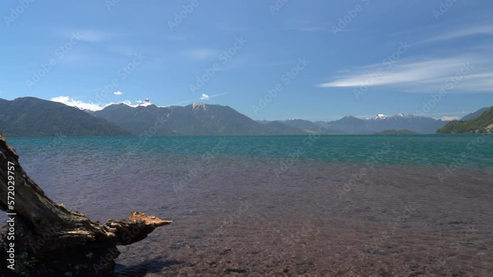 view over lago todos los santos at Osorno volcano
