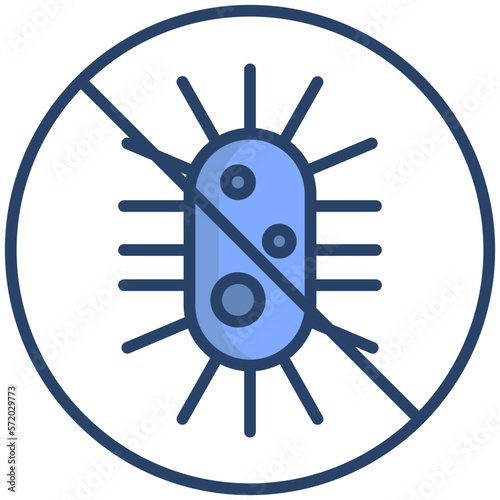 Outlined Antibacterial icon