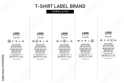 Clothing neck label tag concept vector design