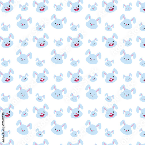 Background with muzzles of bunnies. © Svutlana 
