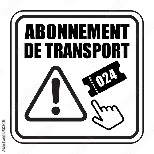 Logo abonnement de transport.