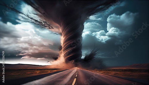Tornado, Storm, Whirlwind, Furação Tornado, Natural Disaster, GENERATIVE AI