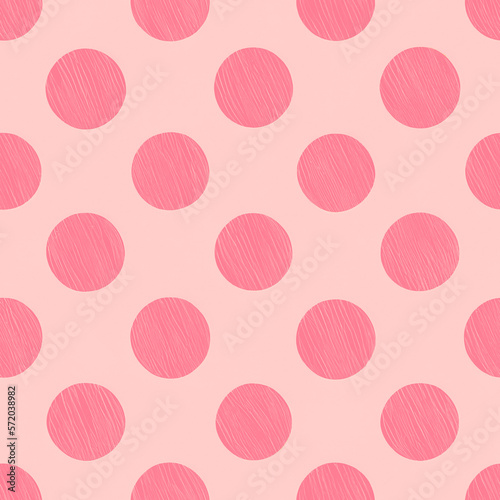 Polka dot seamless pattern. Minimal fashion design print. Polka dots creative trendy pastel pink modern background, tile. For home decor, fabric textile pattern, postcard, wrapping paper, wallpaper